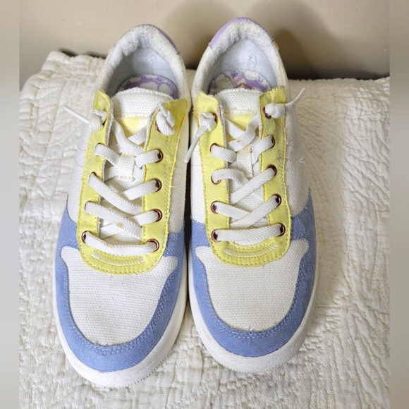 Roxy Charlie Sneakers Sz 9 White Pastel Colorblock LaceUp Surf Skate - Picture 5 of 10